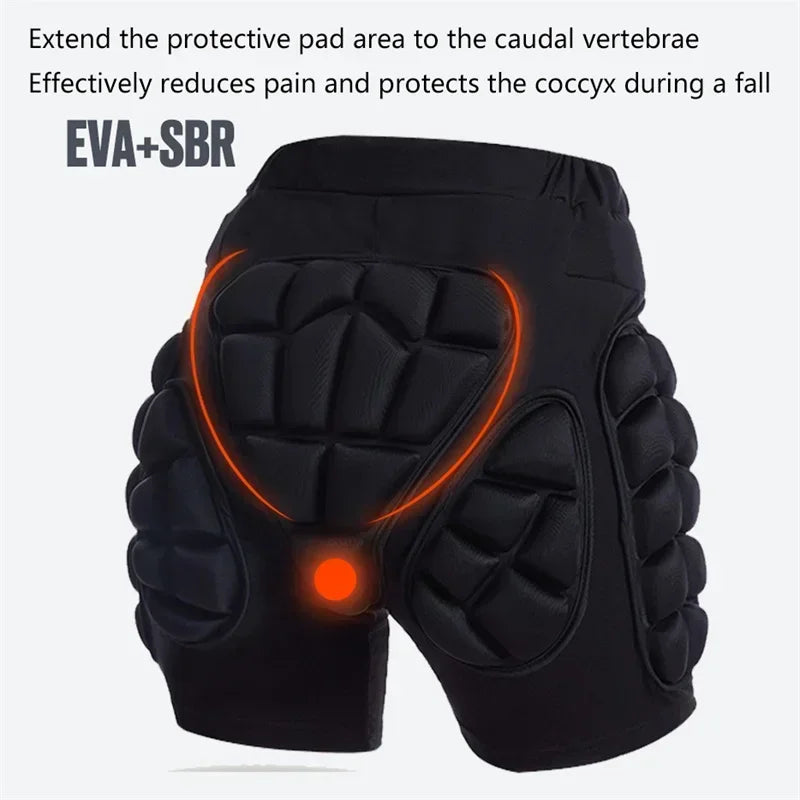 Ski Hip Protector Pants Fall Prevention Butt Roller Skating Ice Scooter Sports Children's Protective Gear Knee Elbow Wrist Pads
