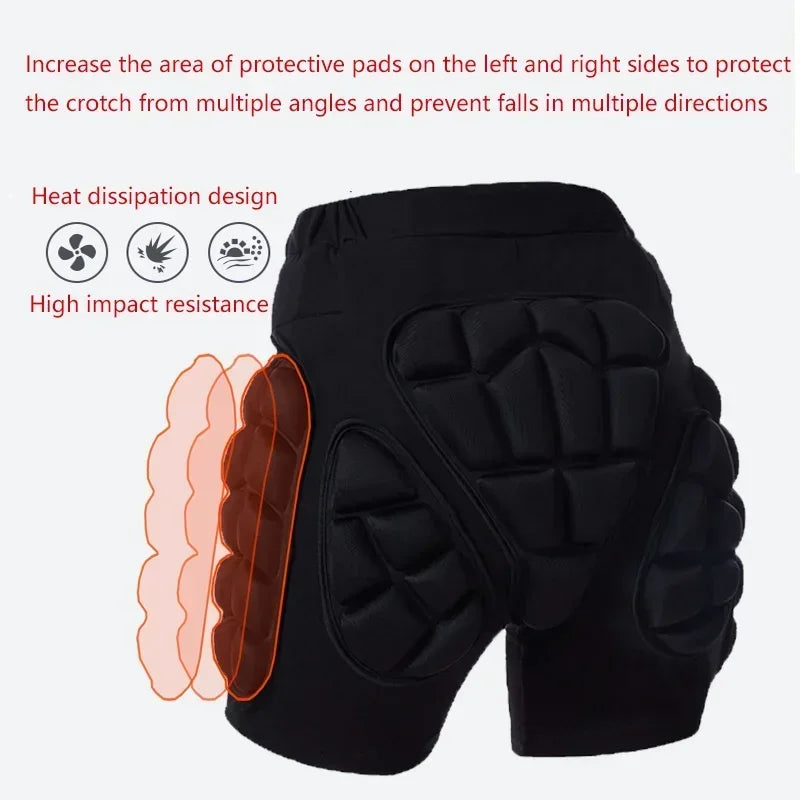 Ski Hip Protector Pants Fall Prevention Butt Roller Skating Ice Scooter Sports Children's Protective Gear Knee Elbow Wrist Pads
